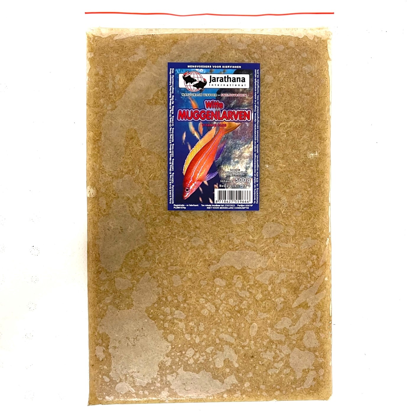 Witte muggenlarven 500 gram